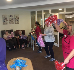 A new exercise regime has been implemented to boost the health and wellbeing of residents at Birch Green care home.